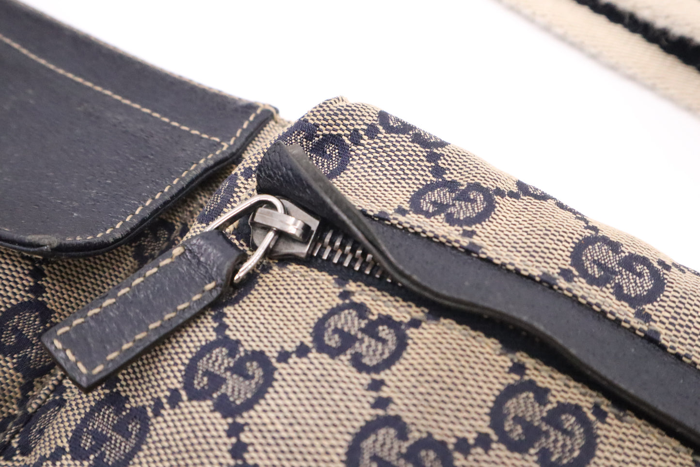 Gucci Waist Bag in Navy Blue GG Canvas