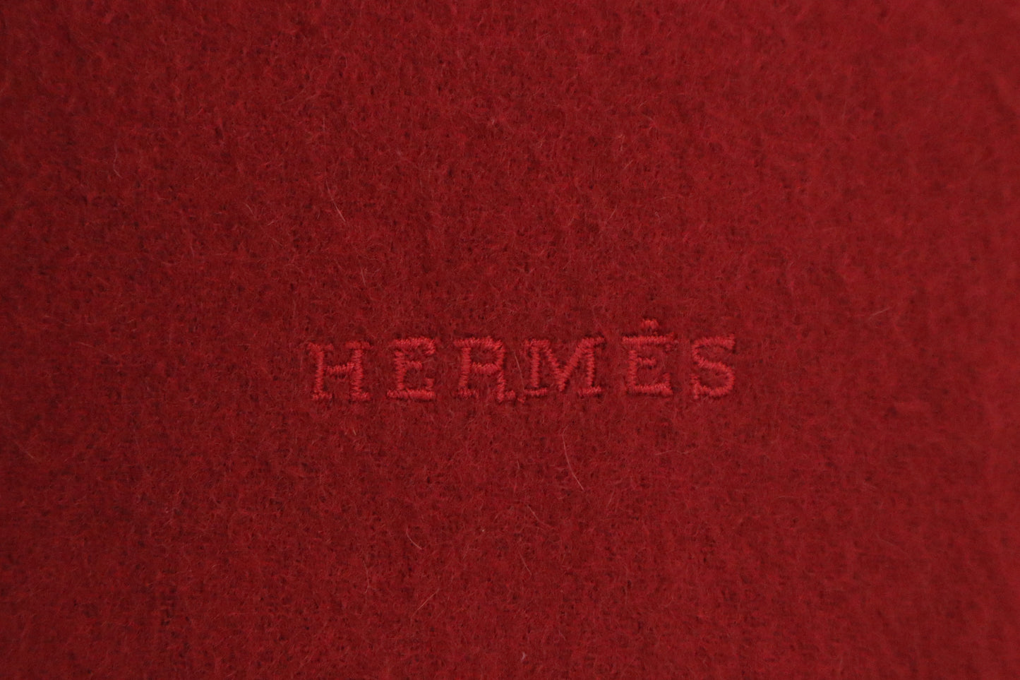 Hermes Scarf in Red Cashmere