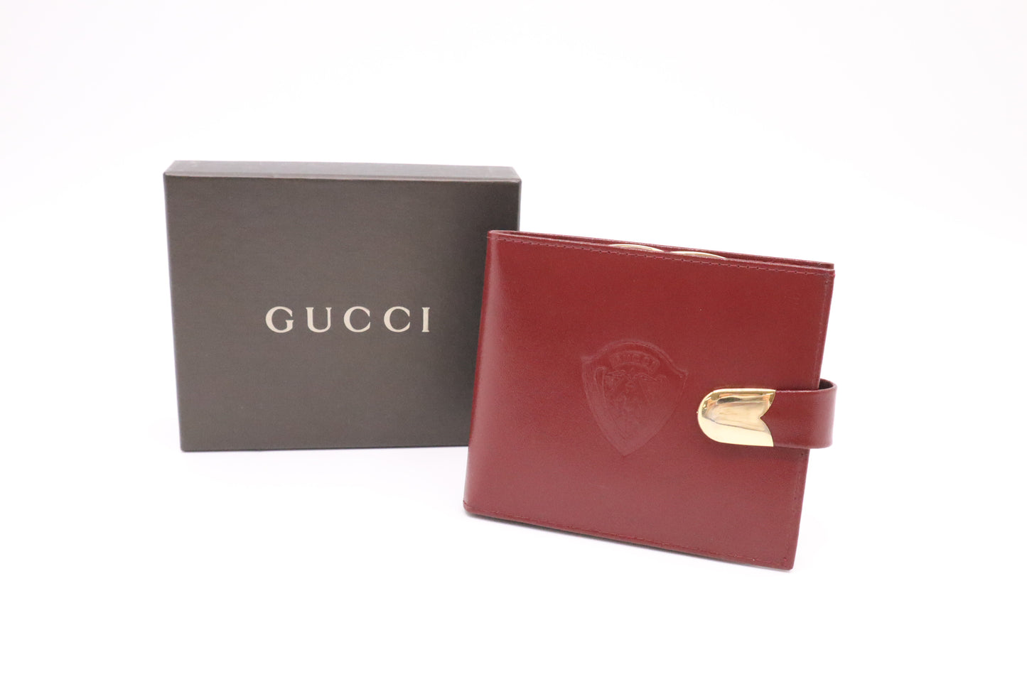 Gucci Compact Wallet in Red Leather