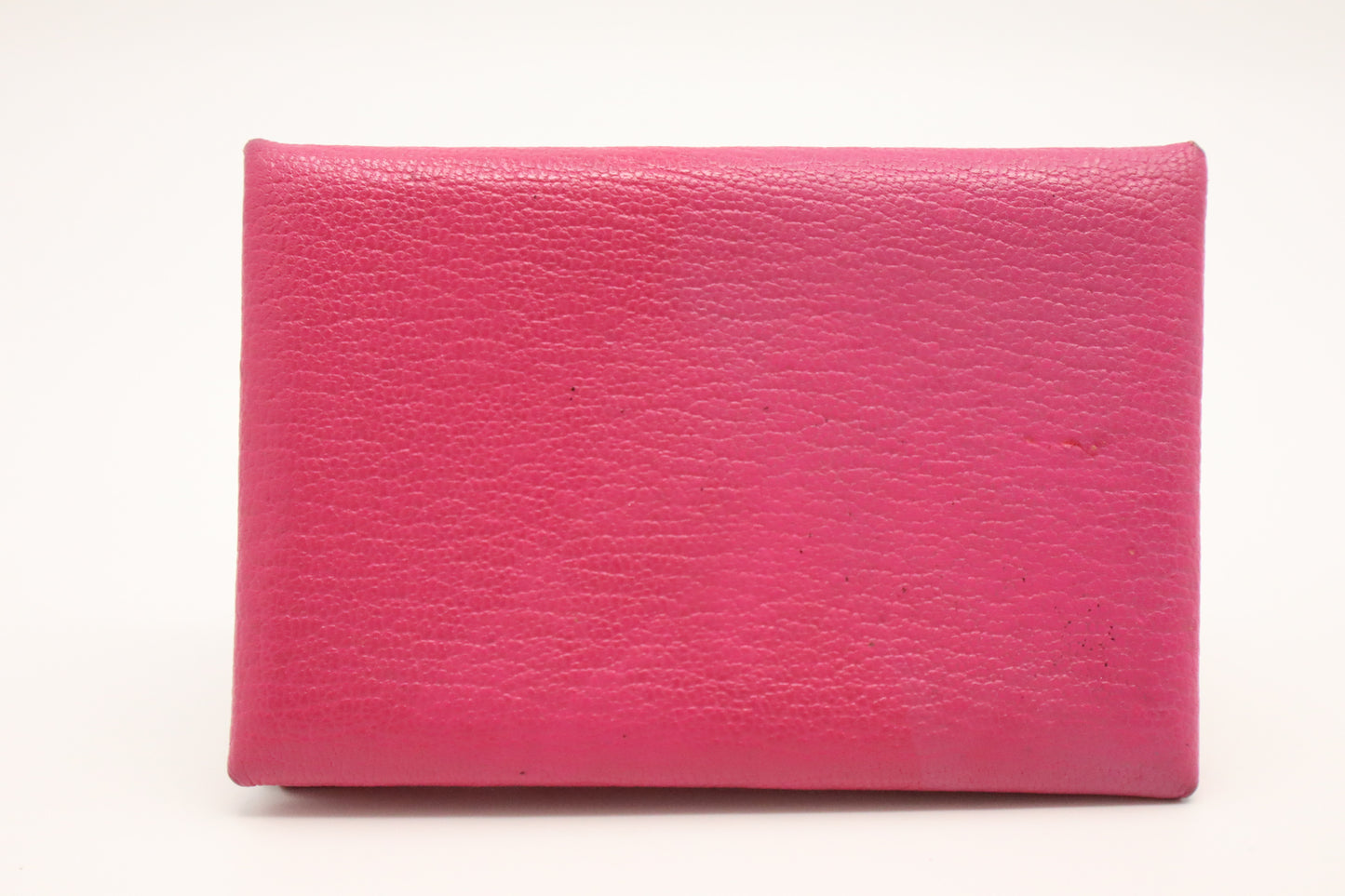 Hermes Calvi Card Holder in Framboise Epsom Leather