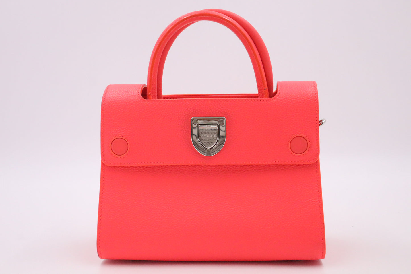 Dior Mini Diorever 2-Way Bag in Neon Pink Leather