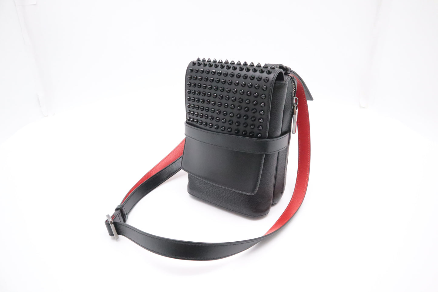 Louboutin Benech Crossbody in Black Leather