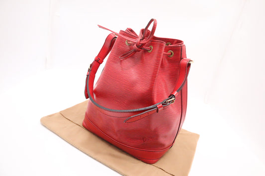 Louis Vuitton Noe in Red Epi Leather