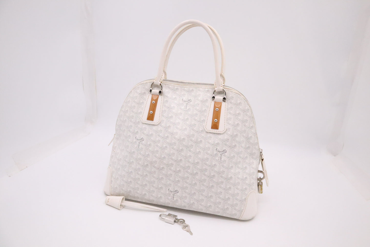 Goyard Vendome in White Goyardine Canvas