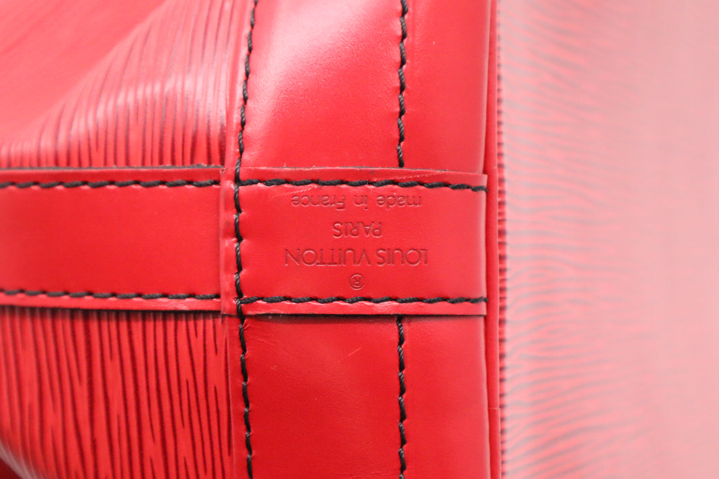 Louis Vuitton Noe in Red Epi Leather