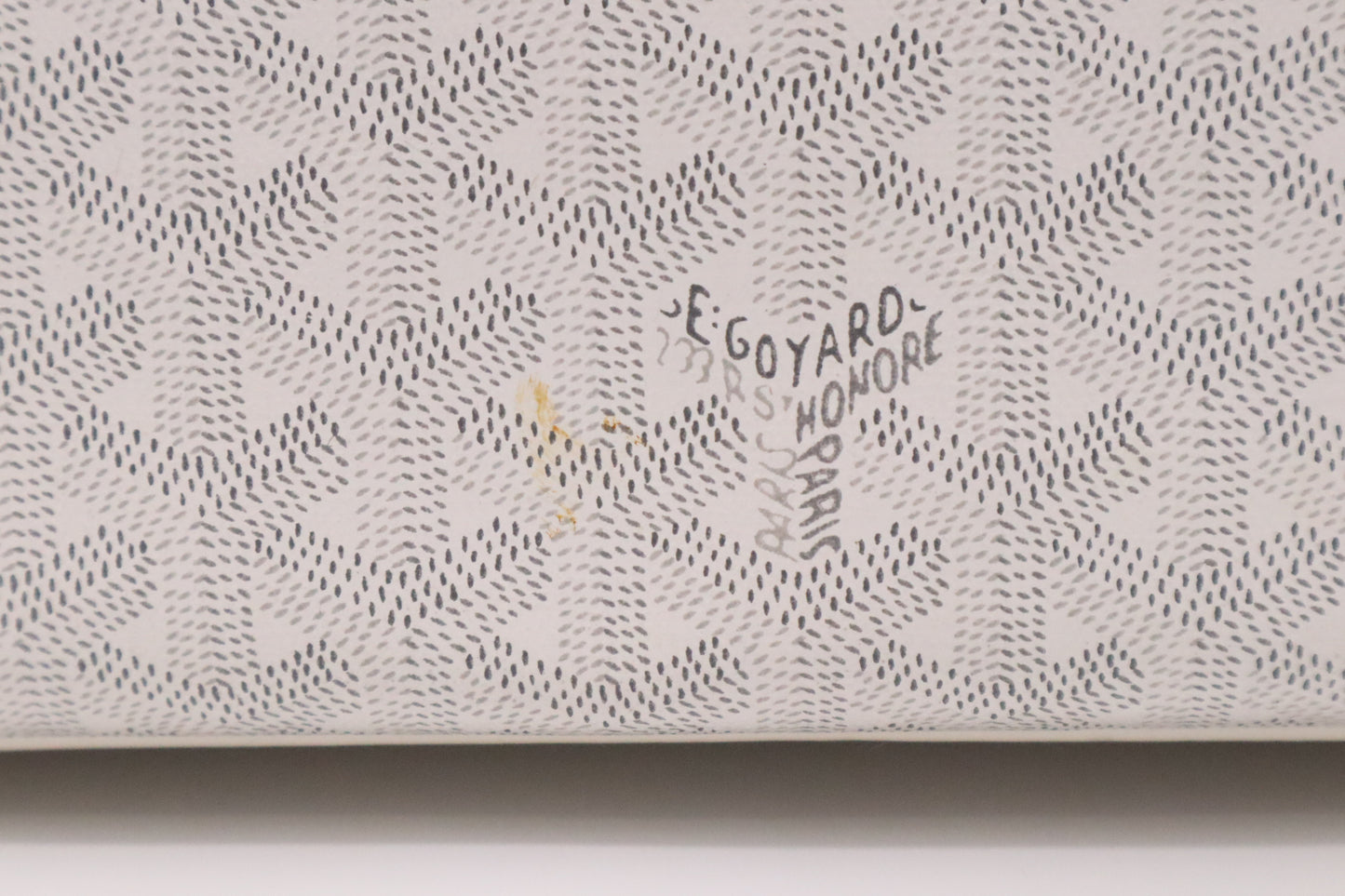 Goyard Vendome in White Goyardine Canvas