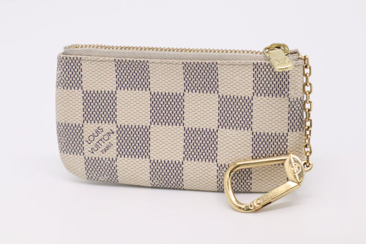 Louis Vuitton Key Cles in Damier Azur Canvas