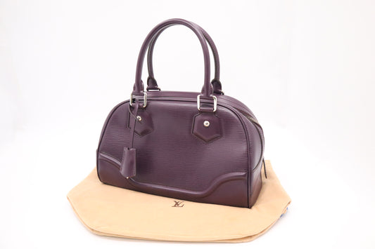 Louis Vuitton Bowling Montaigne PM in Purple Epi Leather