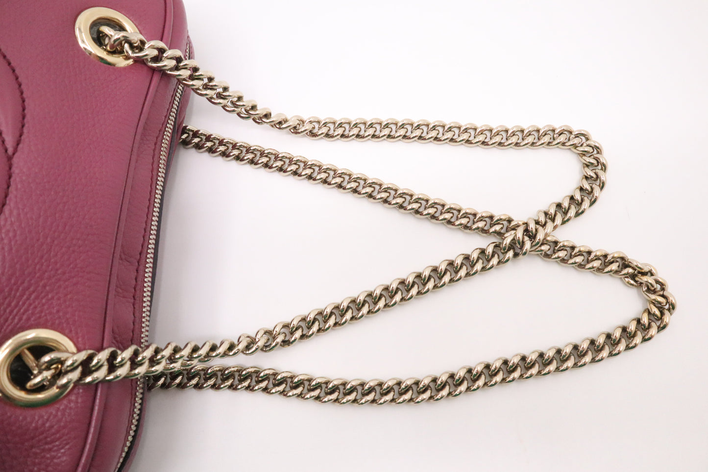 Gucci Soho Chain Shoulder Bag in Purple Leather