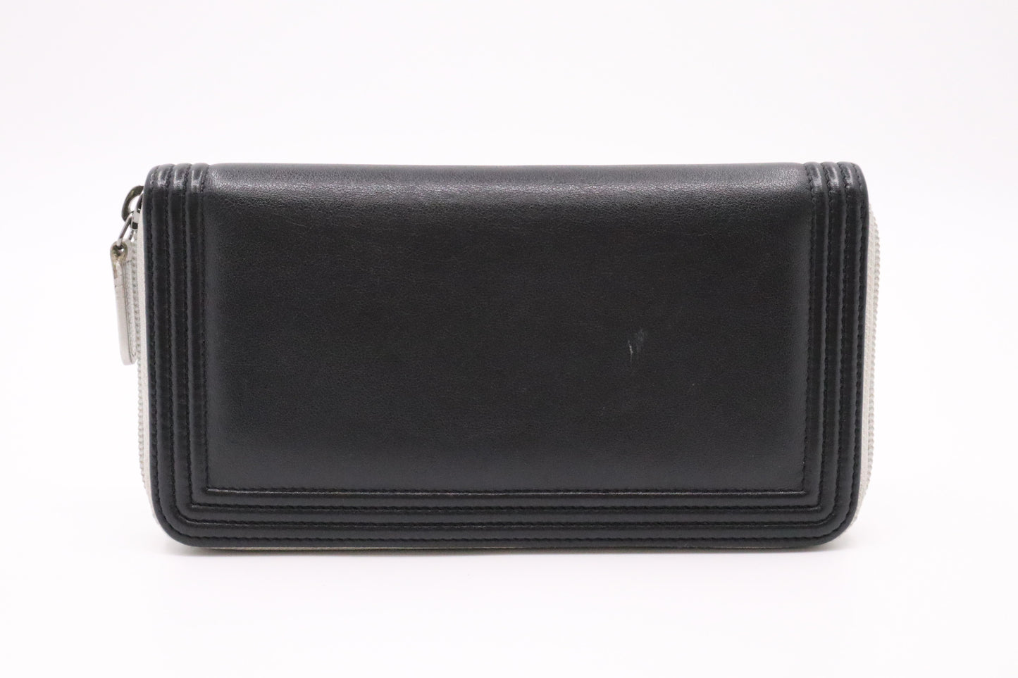 Chanel Boy Wallet in Bicolor Leather