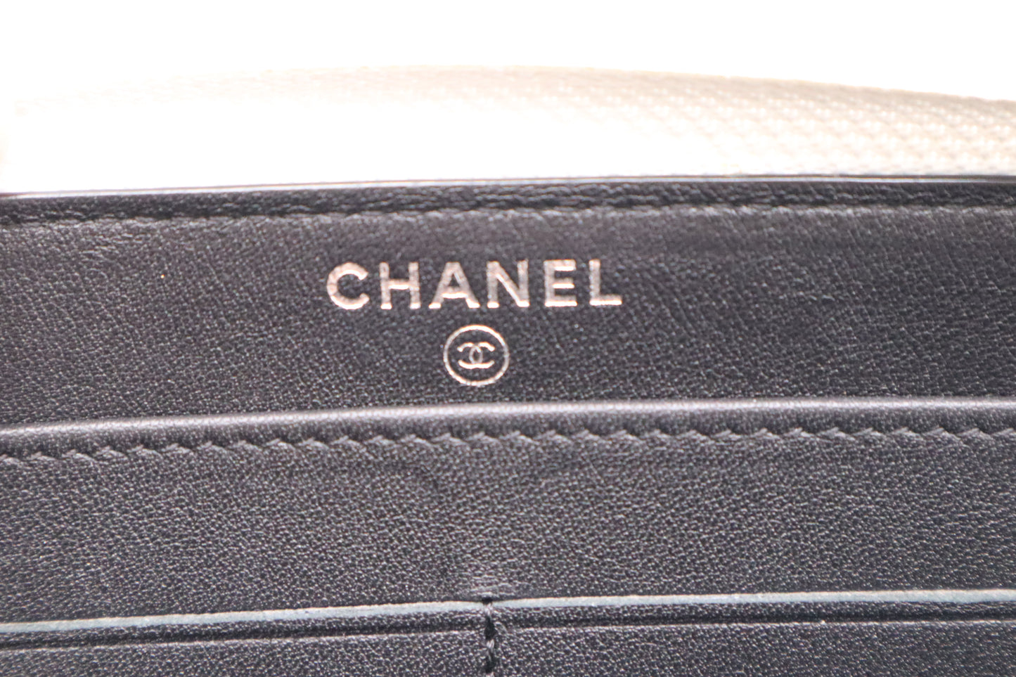 Chanel Boy Wallet in Bicolor Leather