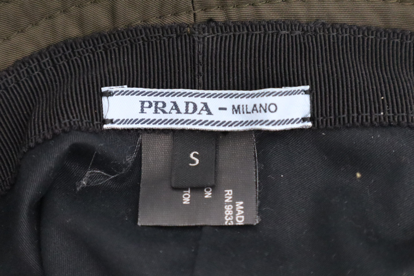 Prada Bucket Hat in Dark Green Nylon