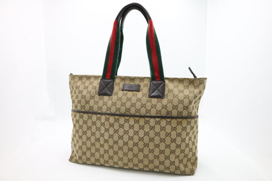 Gucci Sherry Tote Bag in GG Supreme Canvas