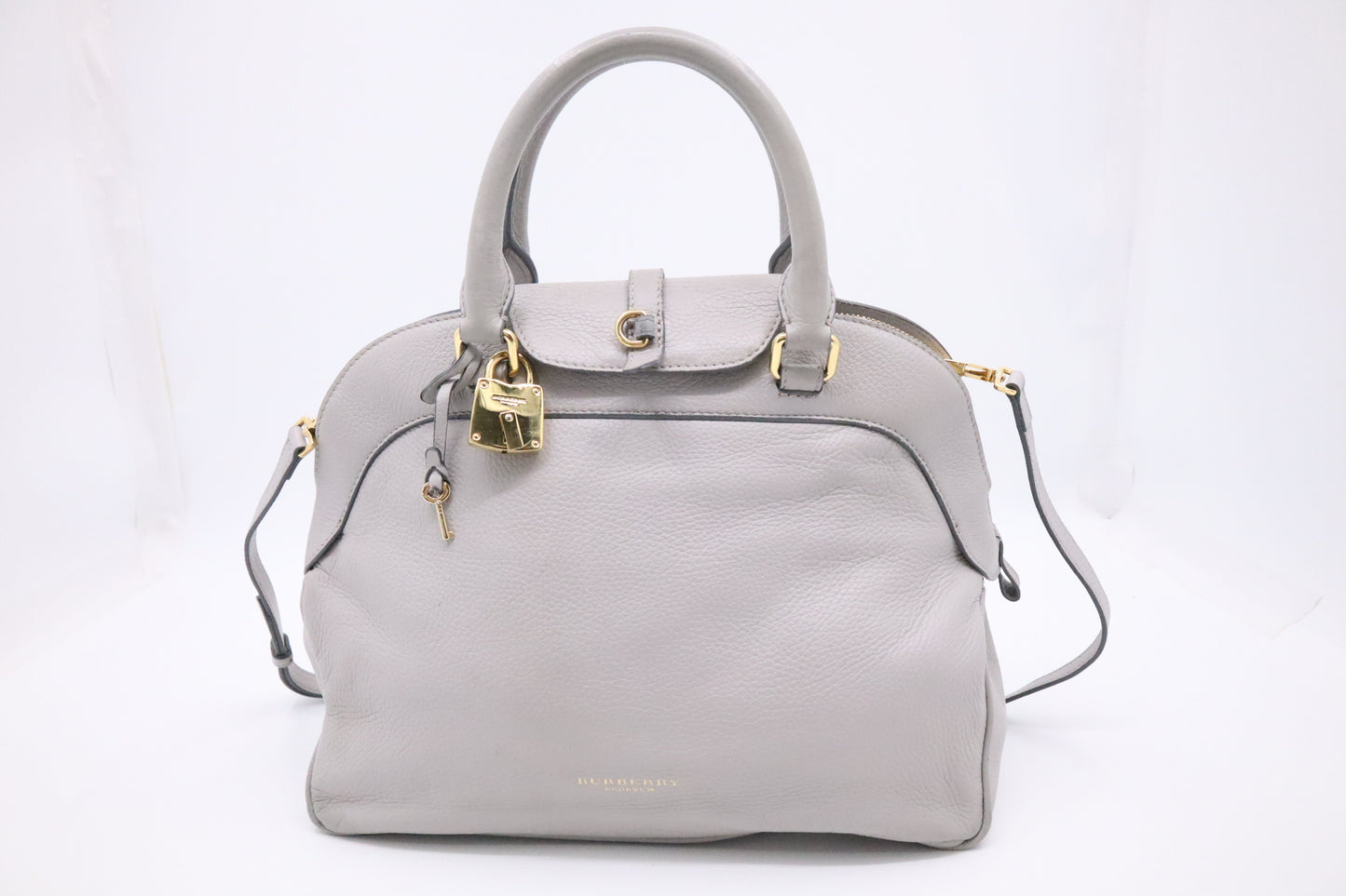 Burberry Two-way Handbag in Gray Leather