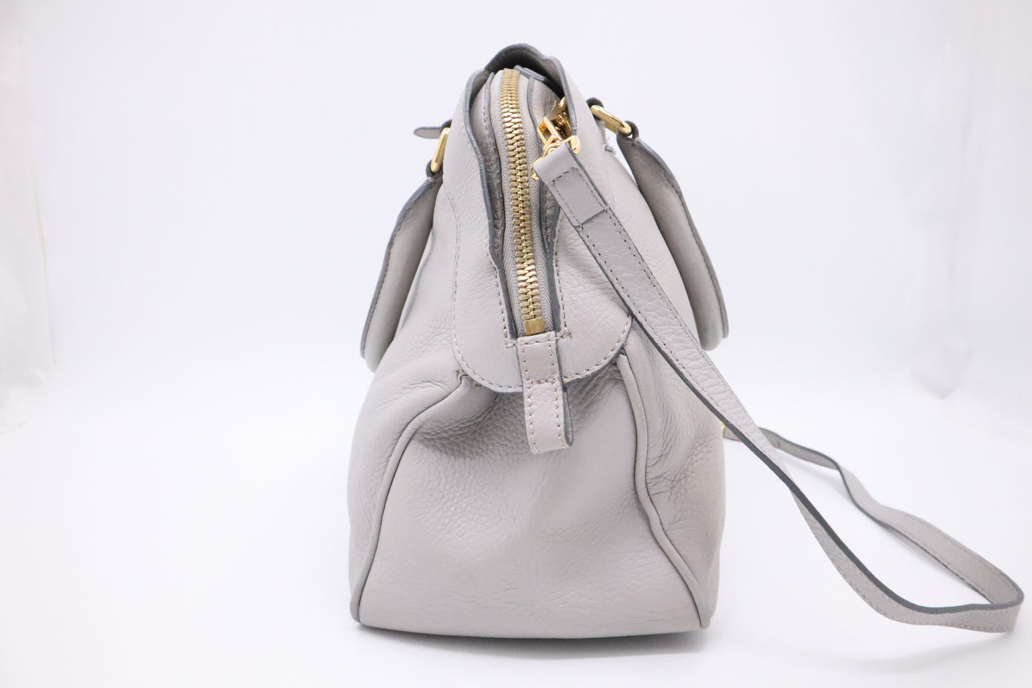 Burberry Two-way Handbag in Gray Leather