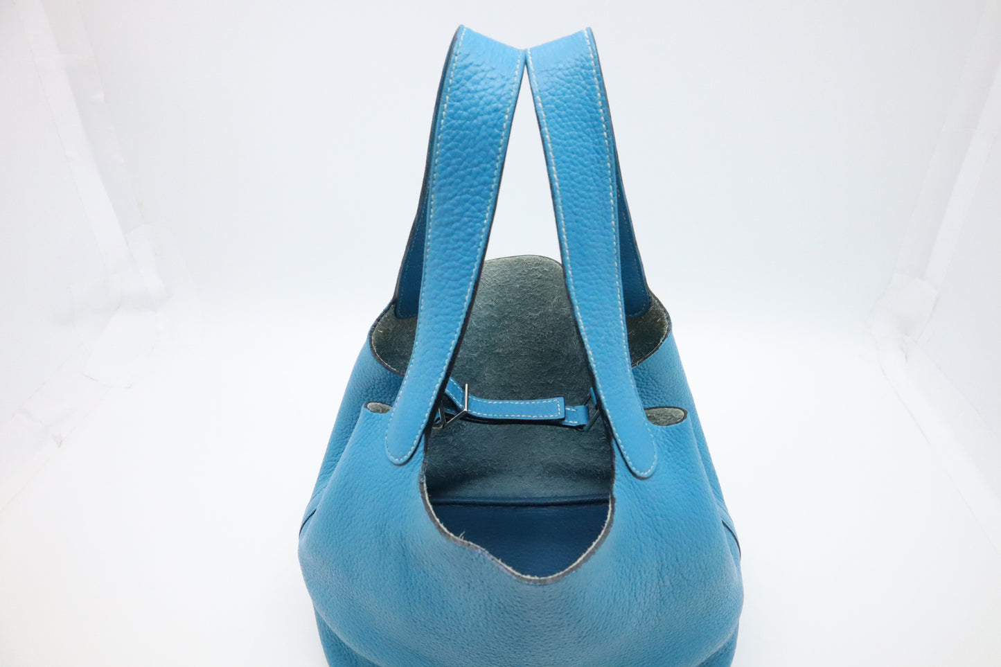 Hermes Picotin 22 in Blue Clemence Leather