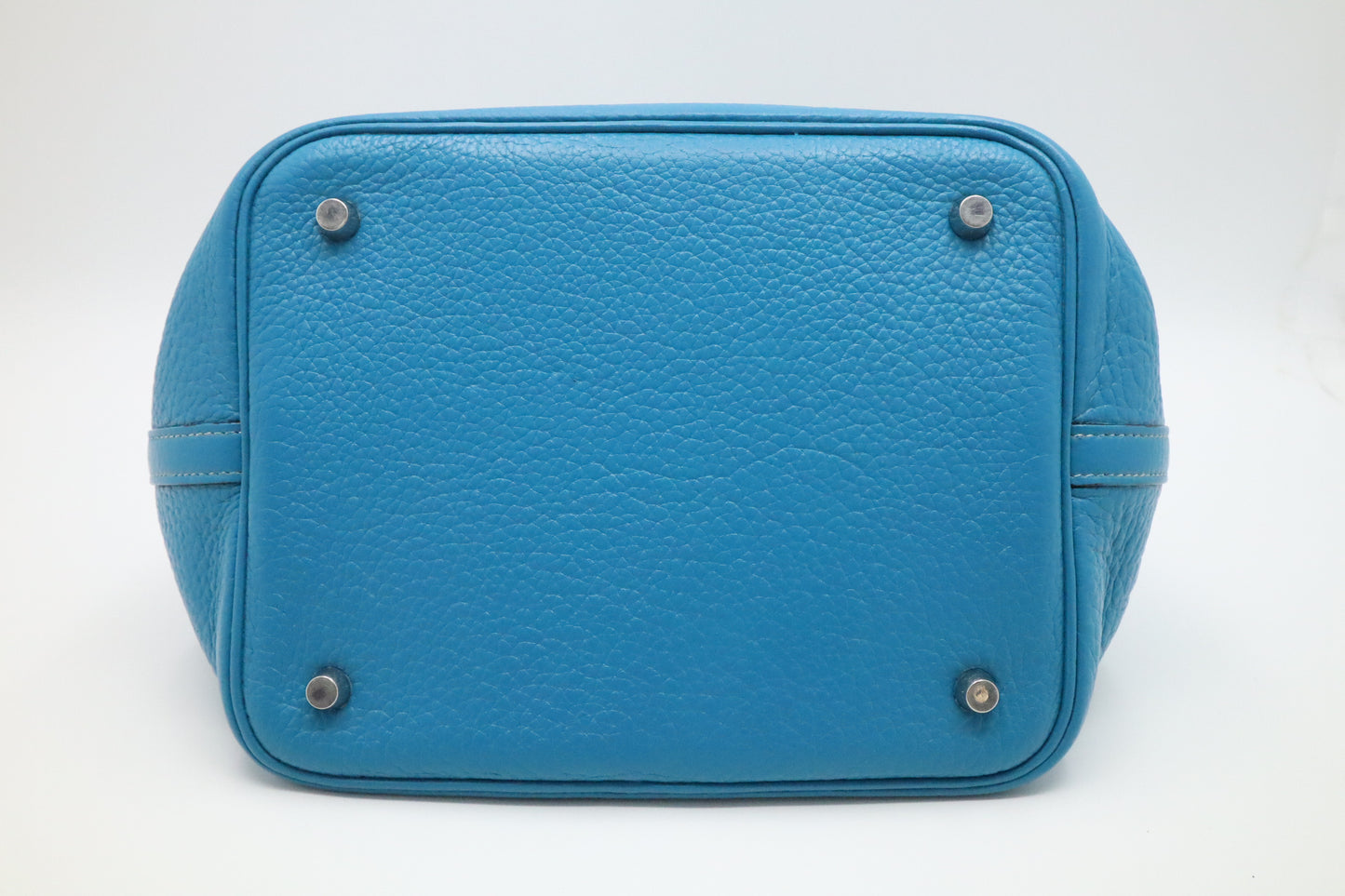 Hermes Picotin 22 in Blue Clemence Leather