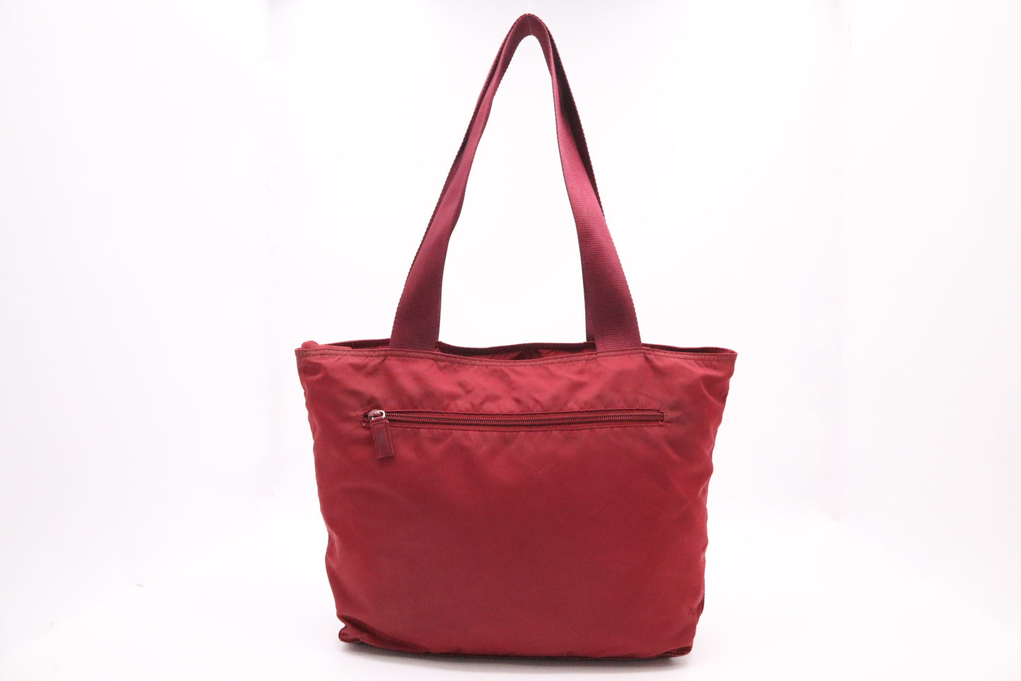 Prada Tote in Burgundy Nylon