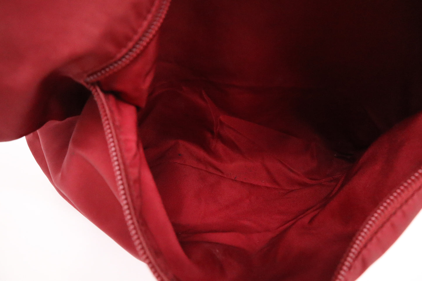 Prada Tote in Burgundy Nylon