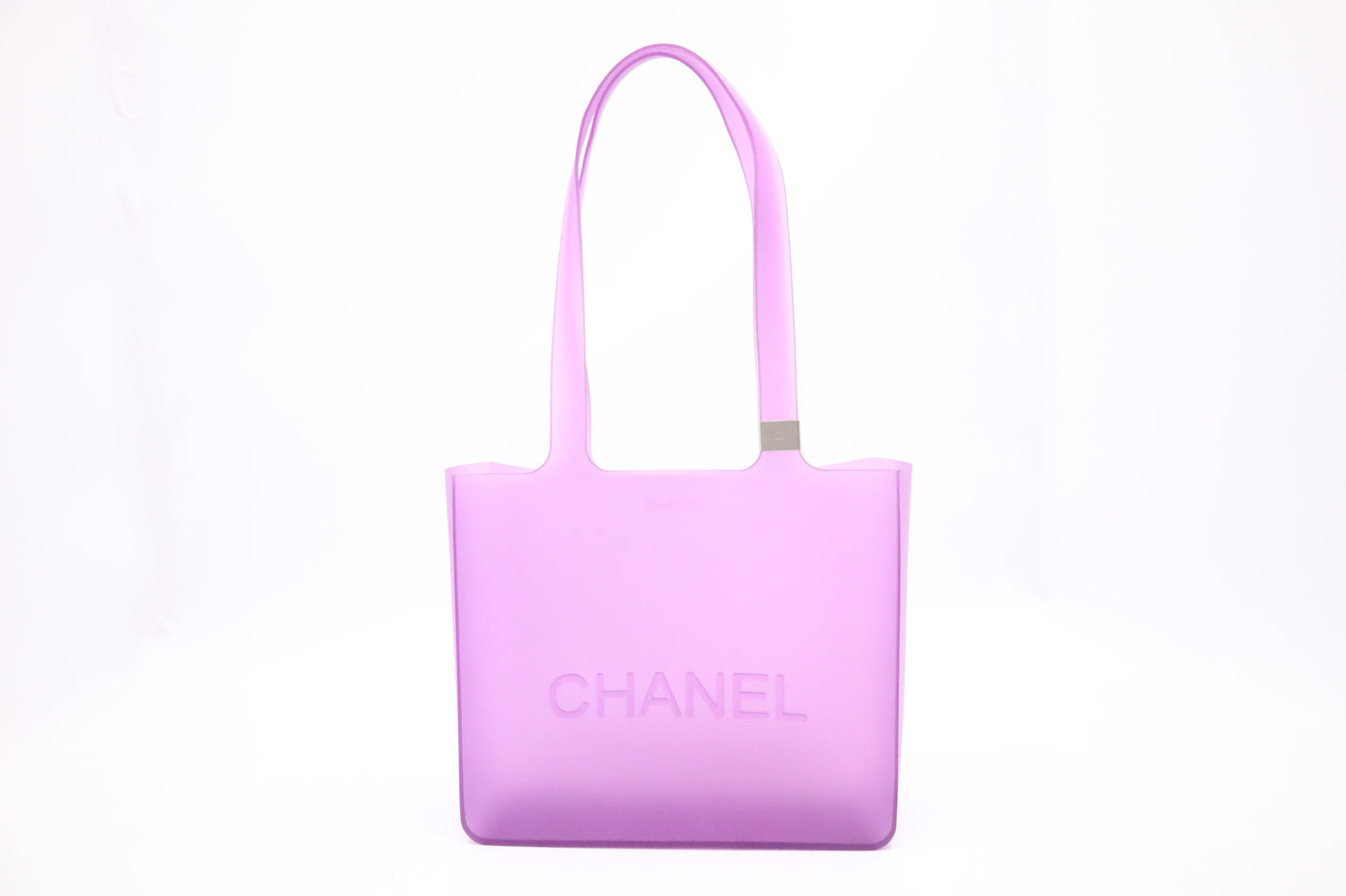 Chanel Small Tote in Purple Rubber