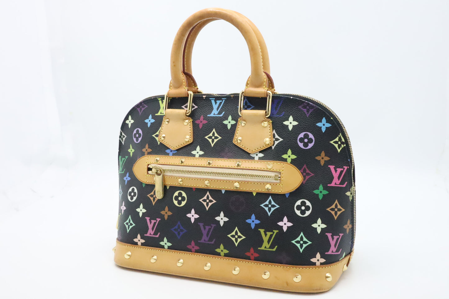 Louis Vuitton Alma PM in Black Multicolor Monogram Canvas