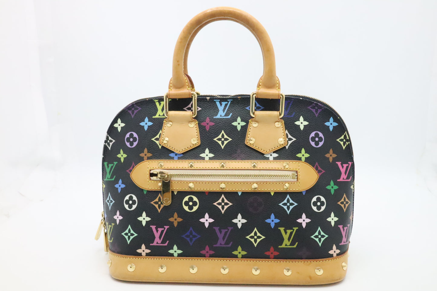 Louis Vuitton Alma PM in Black Multicolor Monogram Canvas