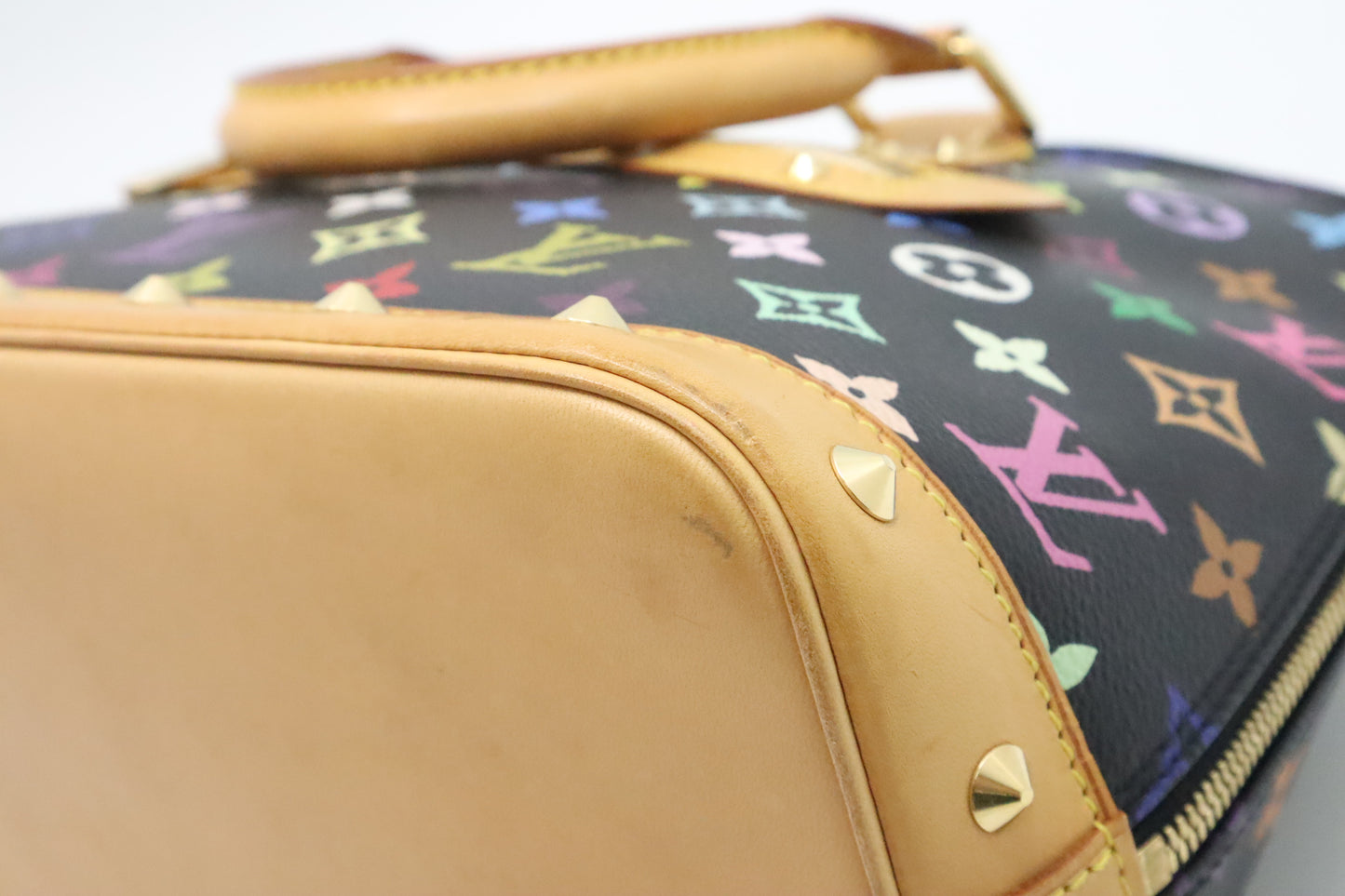 Louis Vuitton Alma PM in Black Multicolor Monogram Canvas