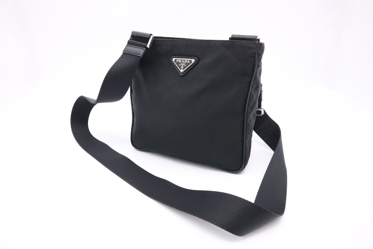 Prada Small Crossbody in Black Nylon