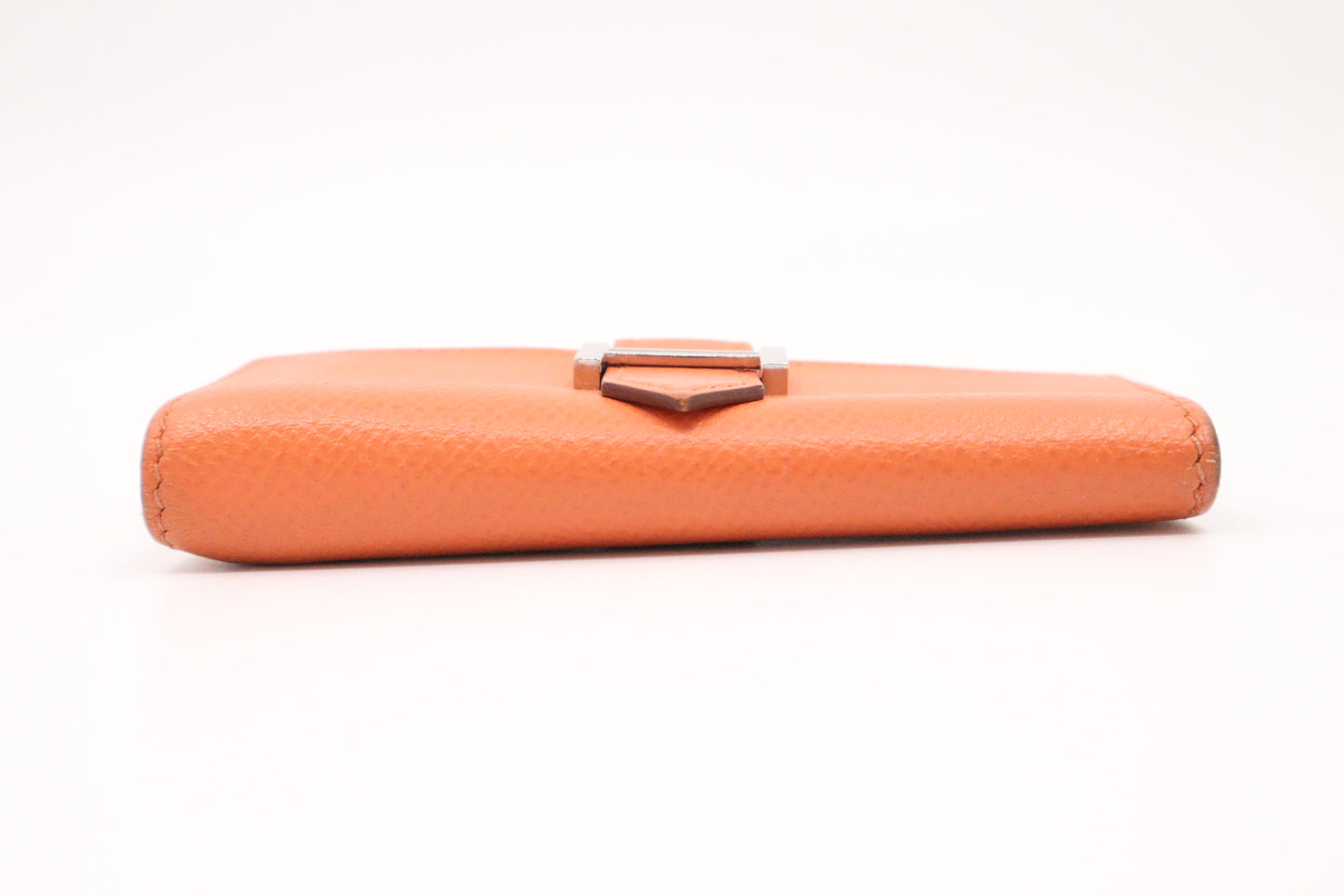 Hermes Bearn Key Case in Orange Leather