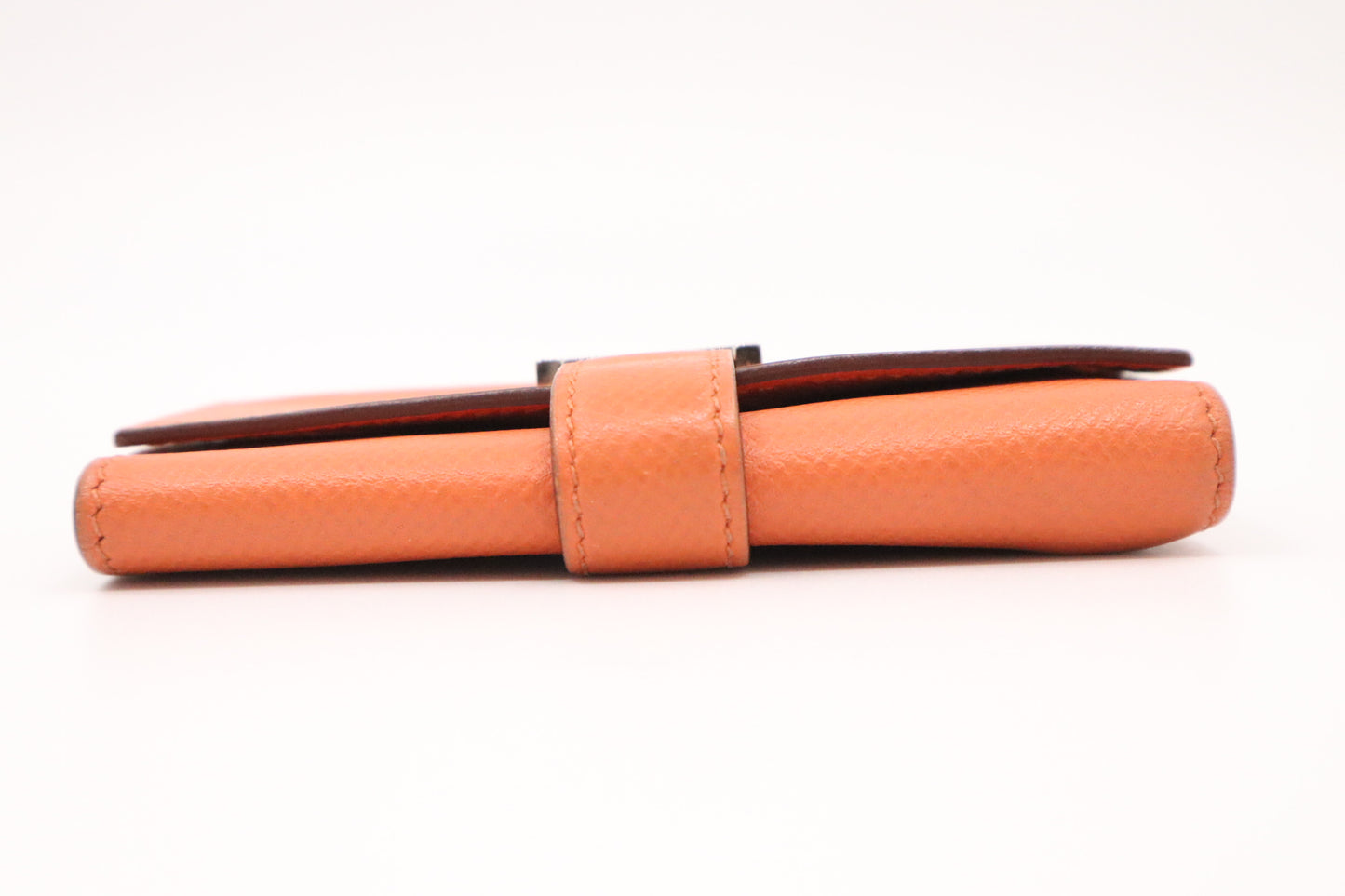 Hermes Bearn Key Case in Orange Leather