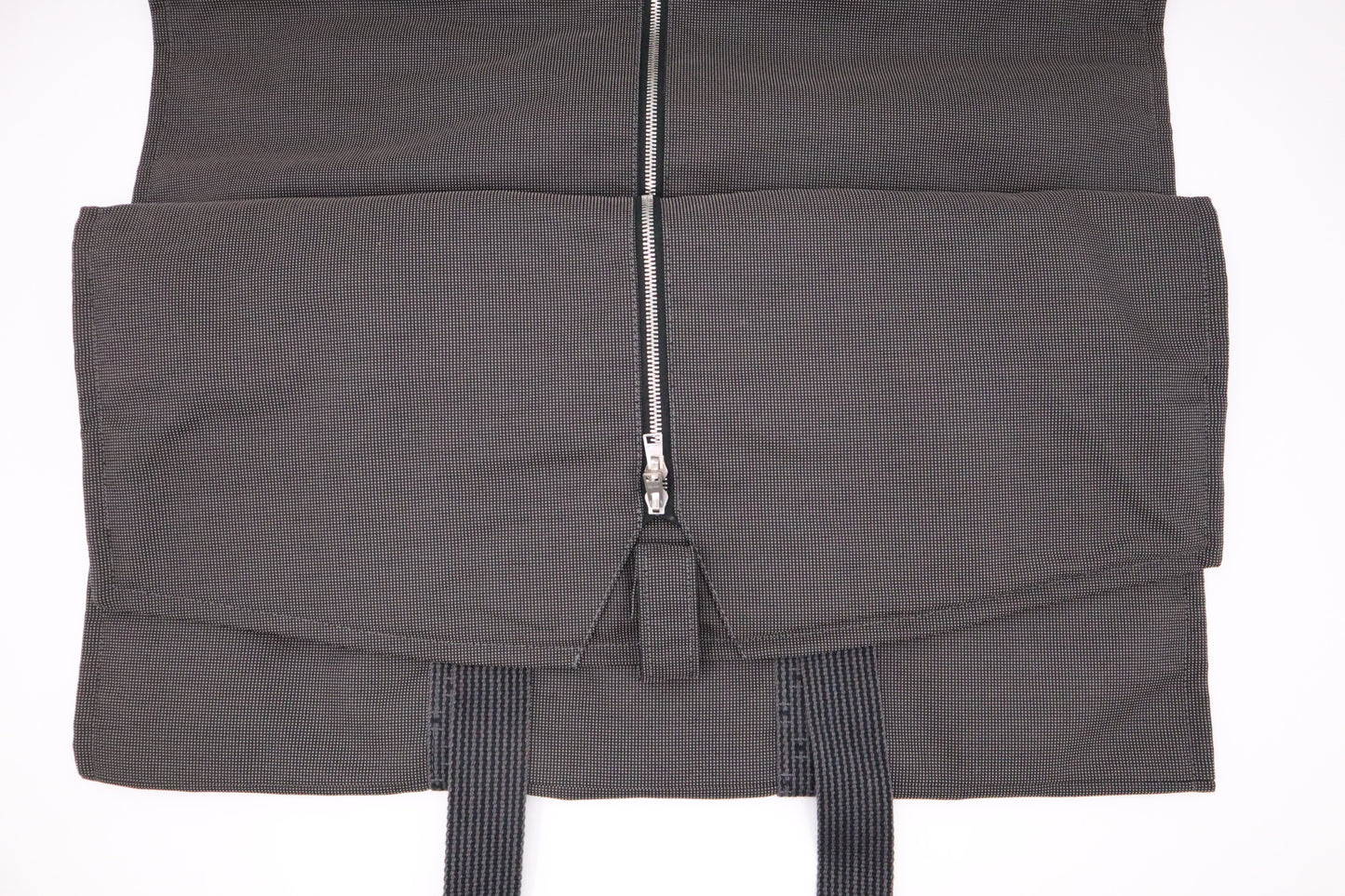 Hermès Herline Shoulder Garment Bag in Grey Canvas