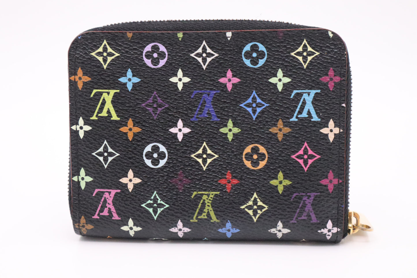 Louis Vuitton Compact Wallet in Black Multicolor Monogram Canvas