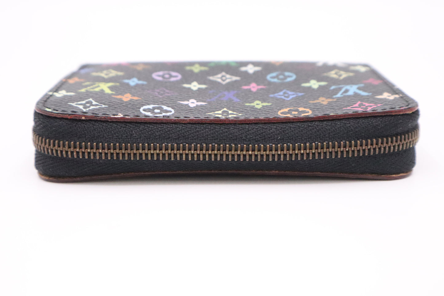 Louis Vuitton Compact Wallet in Black Multicolor Monogram Canvas