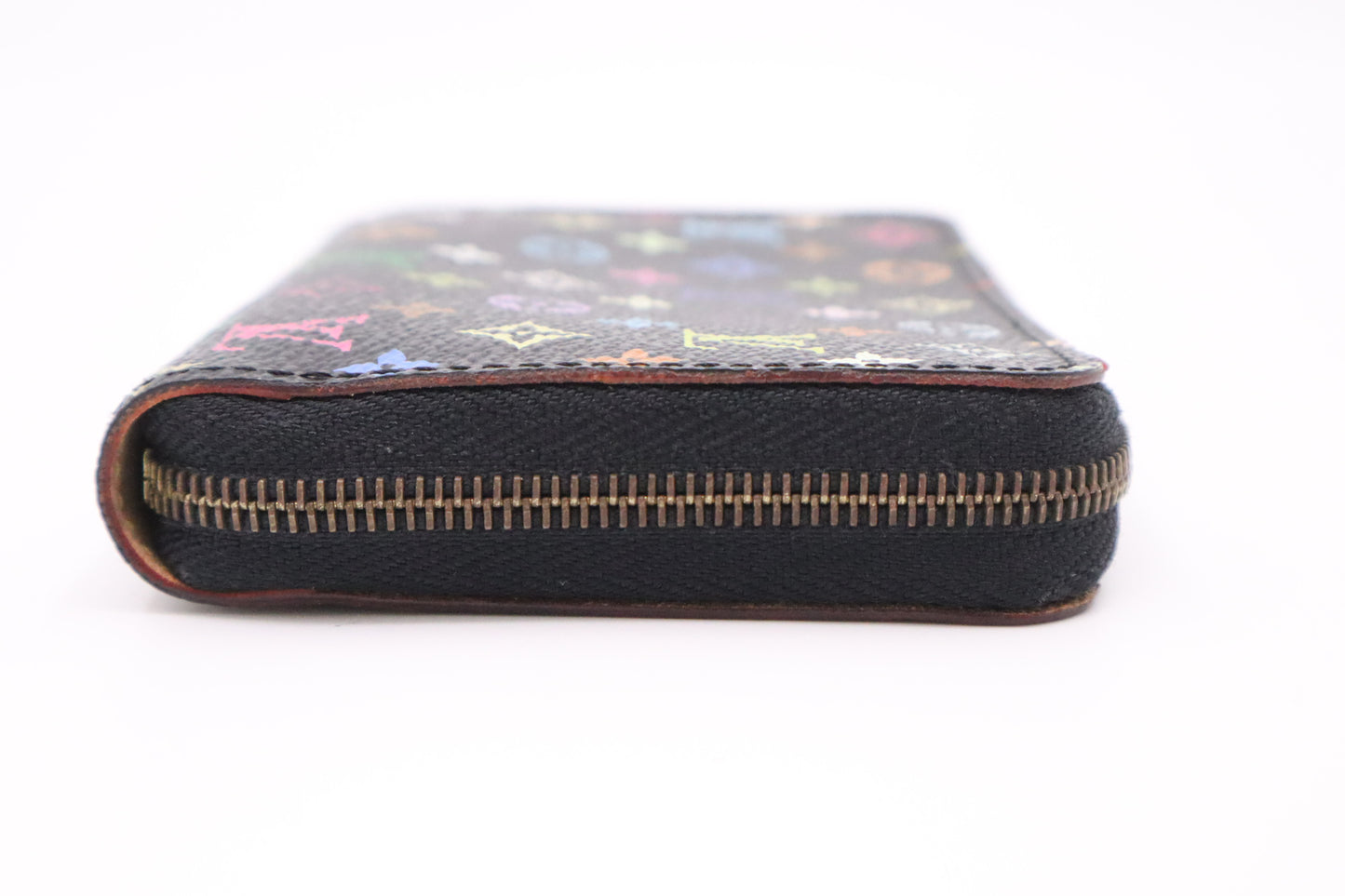 Louis Vuitton Compact Wallet in Black Multicolor Monogram Canvas