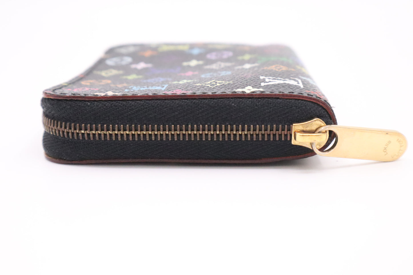 Louis Vuitton Compact Wallet in Black Multicolor Monogram Canvas