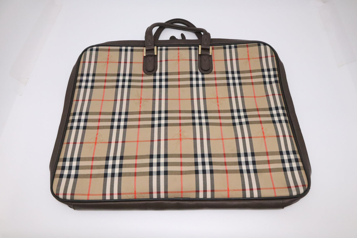 Burberry Large Travel Garment Bag in Nova Check Canvas