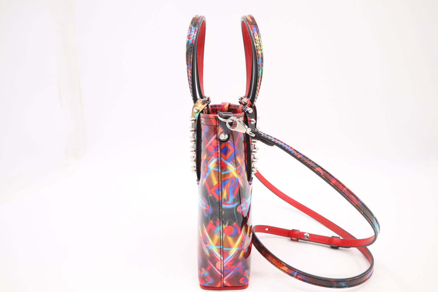 Louboutin Cabata in Multicolor Patent Discolaser Leather