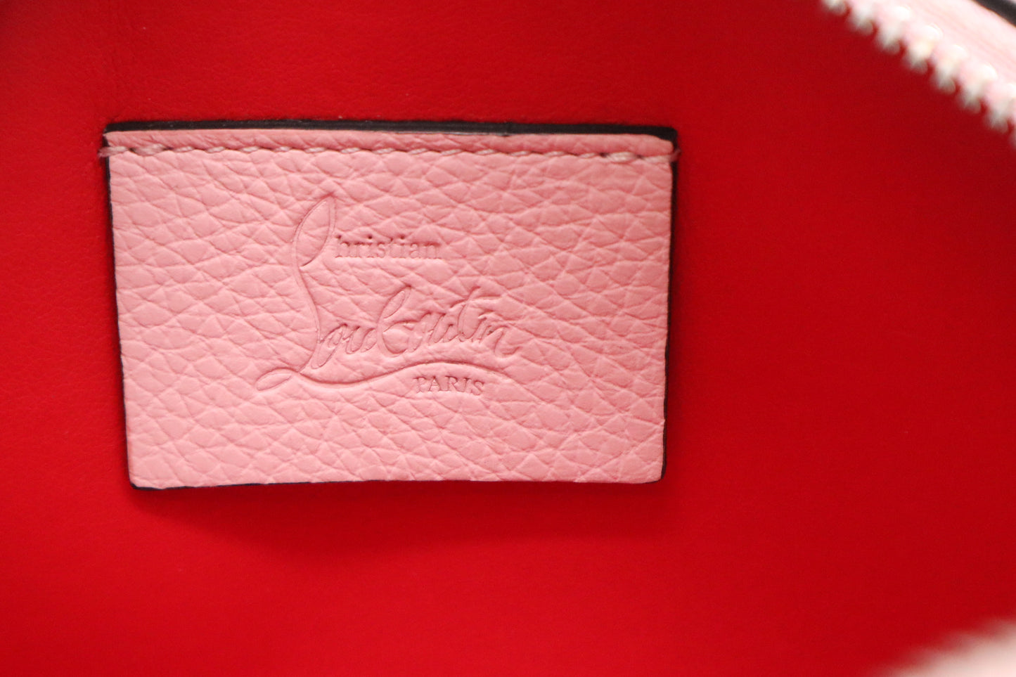 Louboutin Mini Rubylou Crossbody in Pink Leather