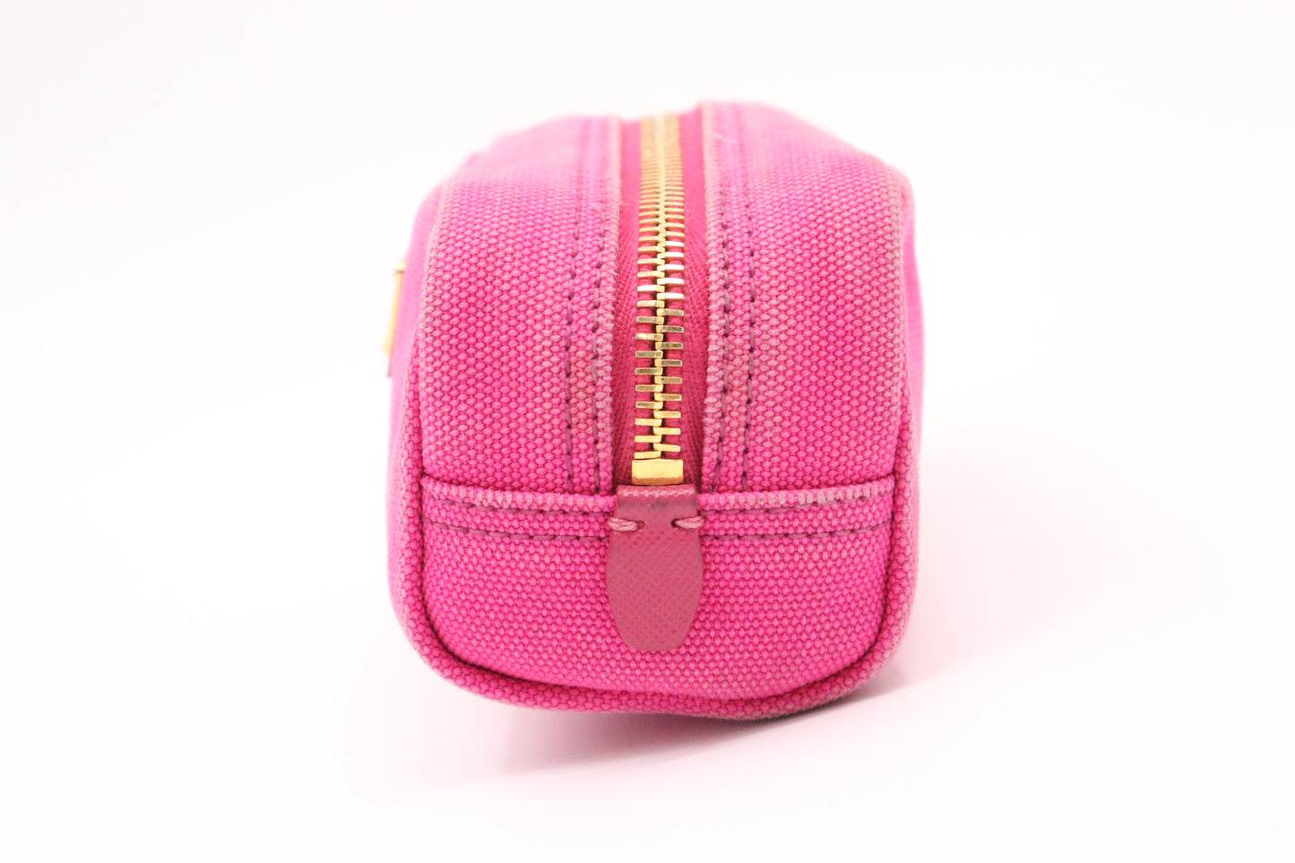 Prada Cosmetics Pouch in Pink Canvas