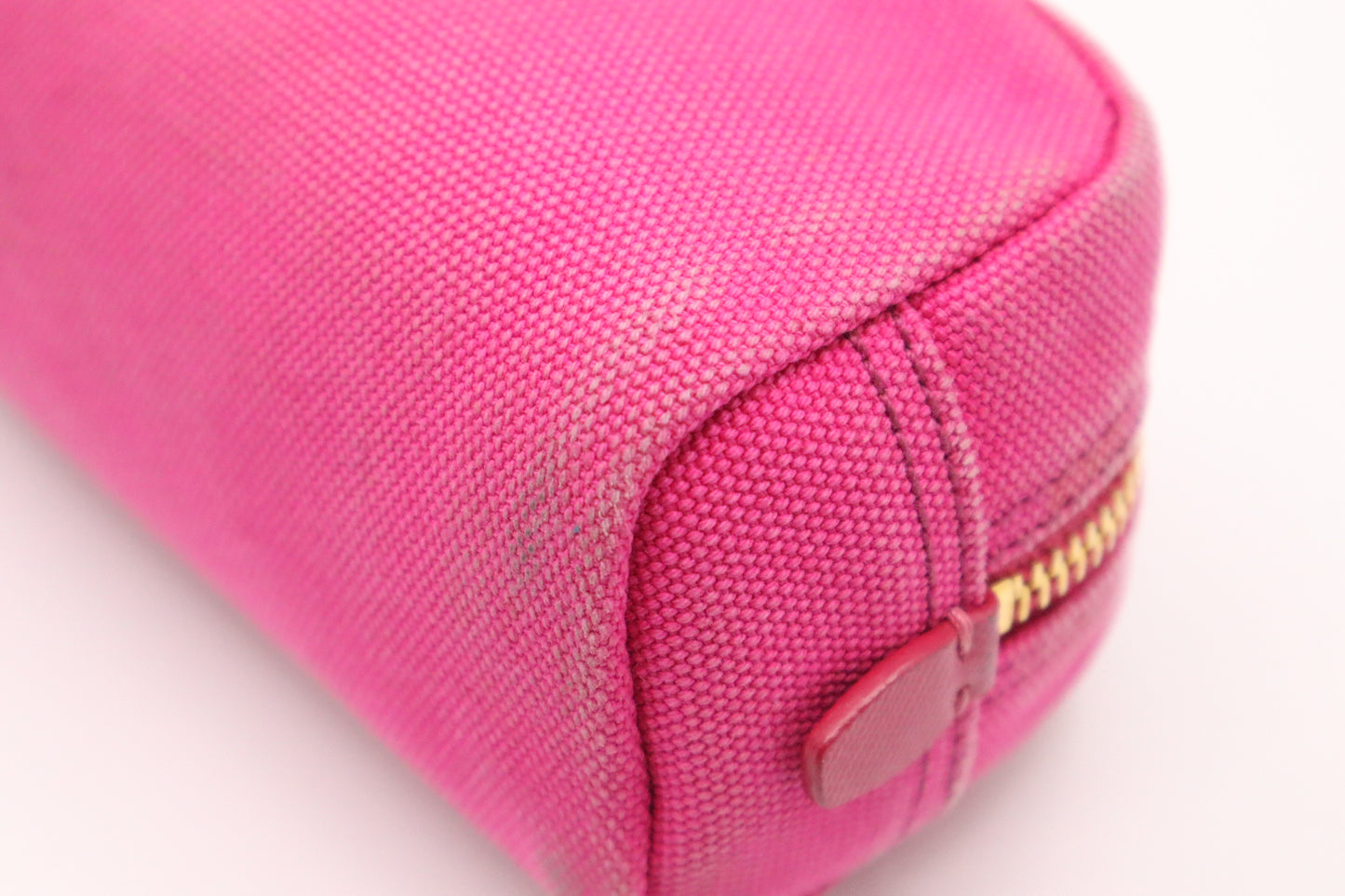 Prada Cosmetics Pouch in Pink Canvas