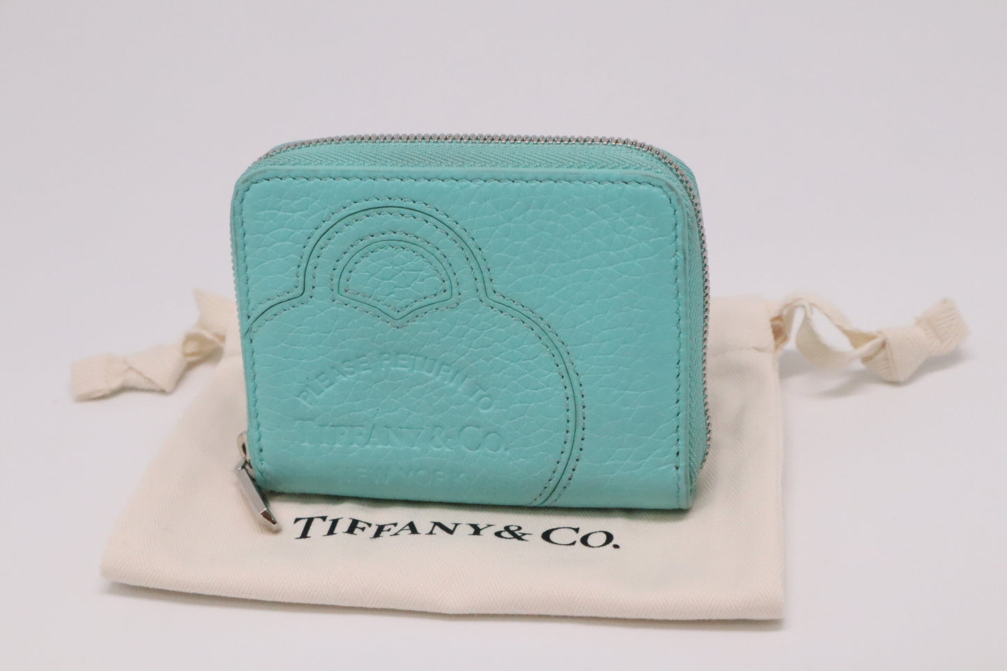 Tiffany & Co. Compact Zippy in Tiffany Blue Leather