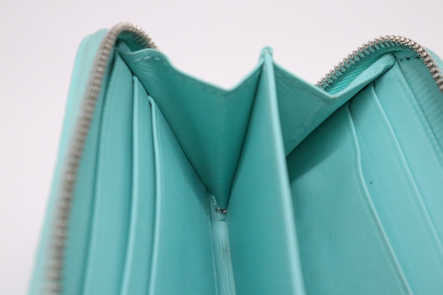 Tiffany & Co. Compact Zippy in Tiffany Blue Leather