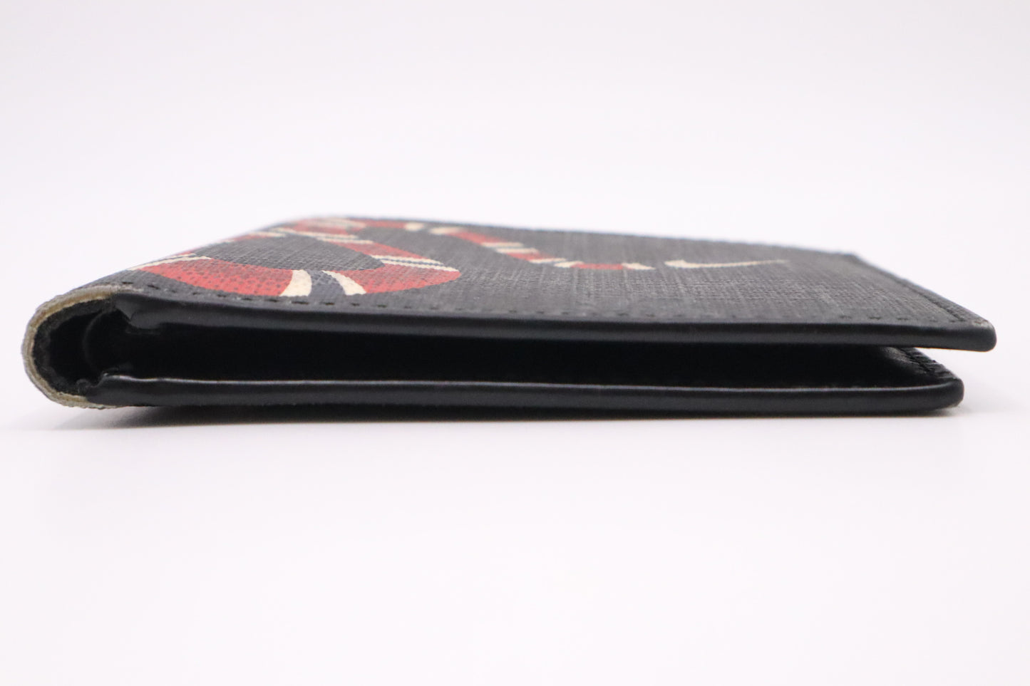 Gucci Kingsnake Wallet in Black GG Supreme Canvas