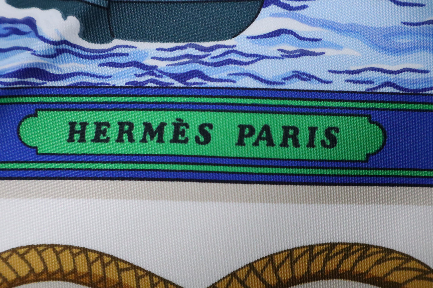 Hermes Carre 90 `Retour De Peche` in Silk