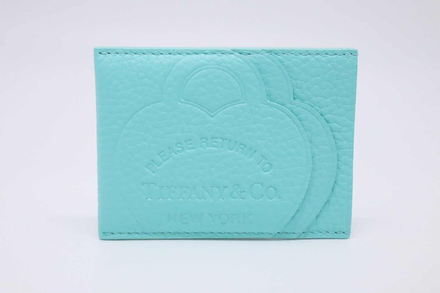 Tiffany&Co. Return to Tiffany Card Case in Blue Leather