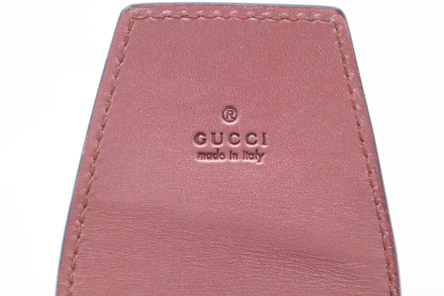 Gucci Cigarette Case in Metallic Pink Guccissima Patent Leather