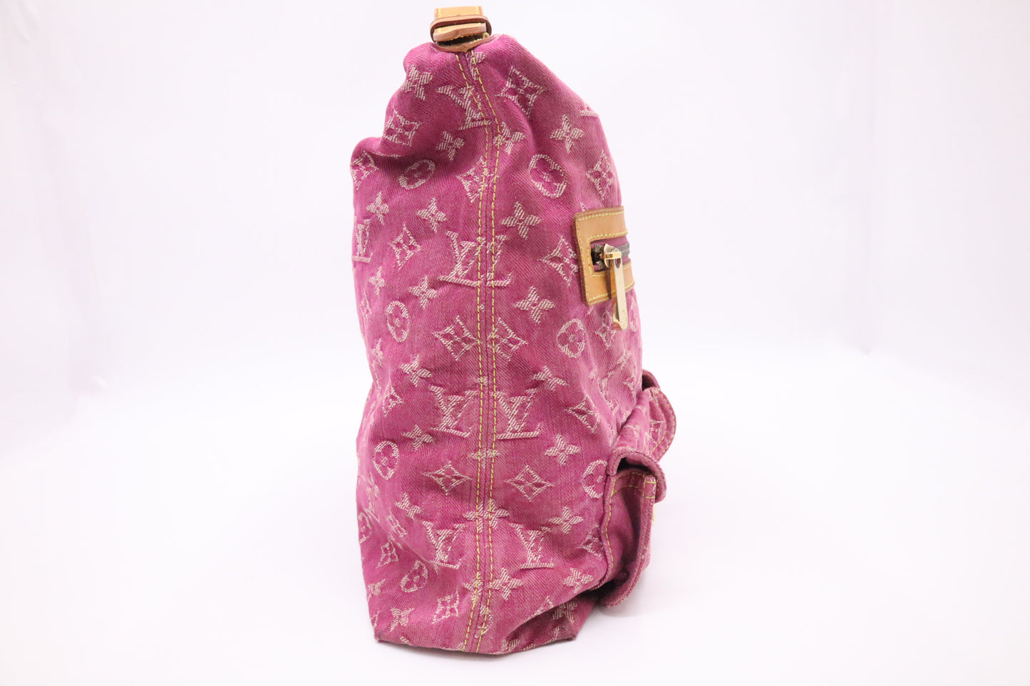 Louis Vuitton Baggy GM in Pink Monogram Denim