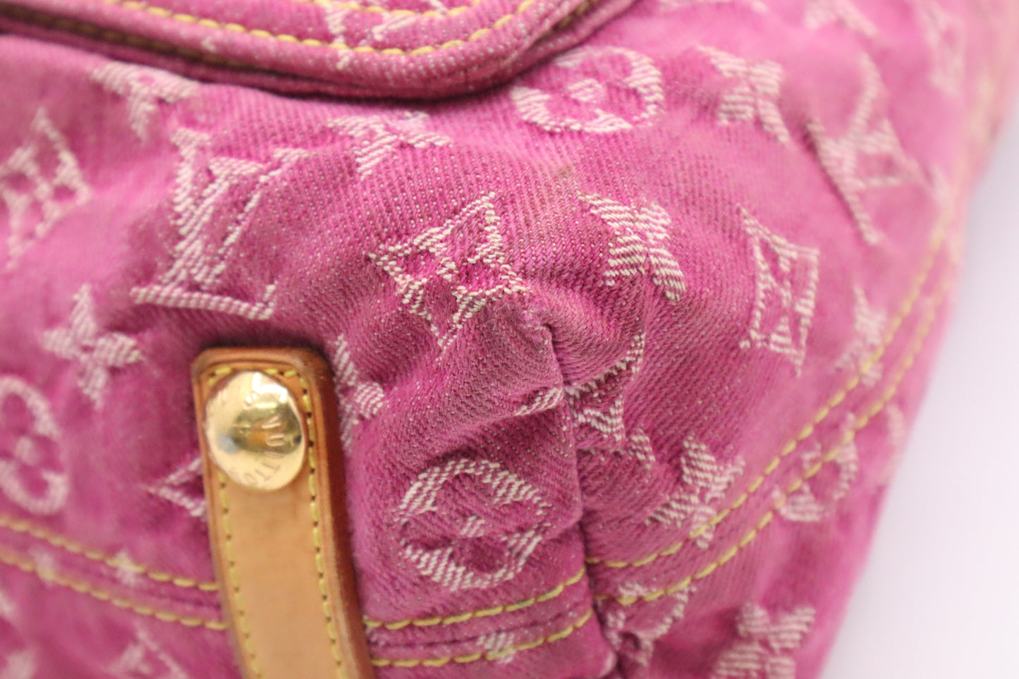 Louis Vuitton Baggy GM in Pink Monogram Denim