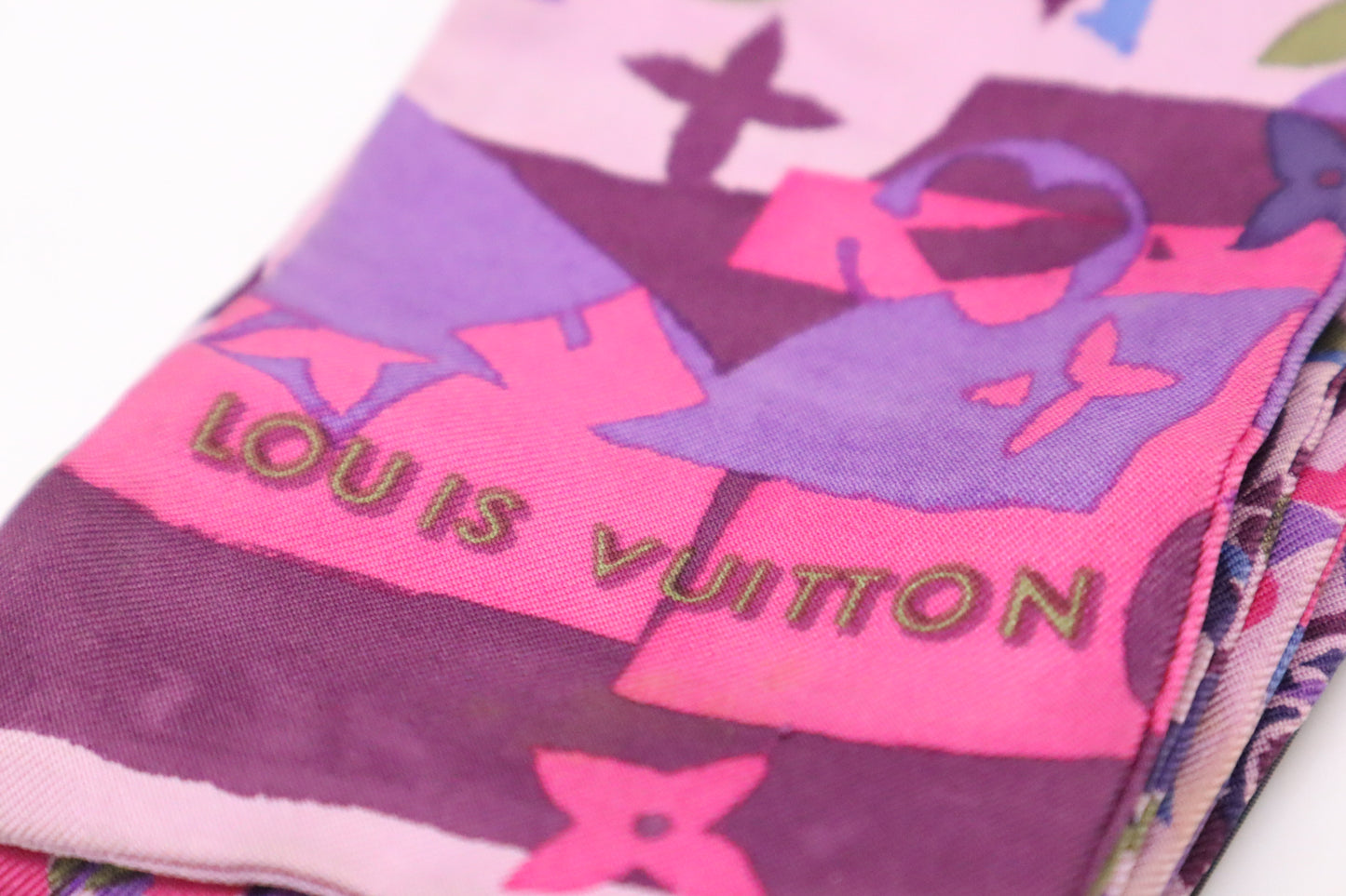 Louis Vuitton Bandeau in Purple Silk