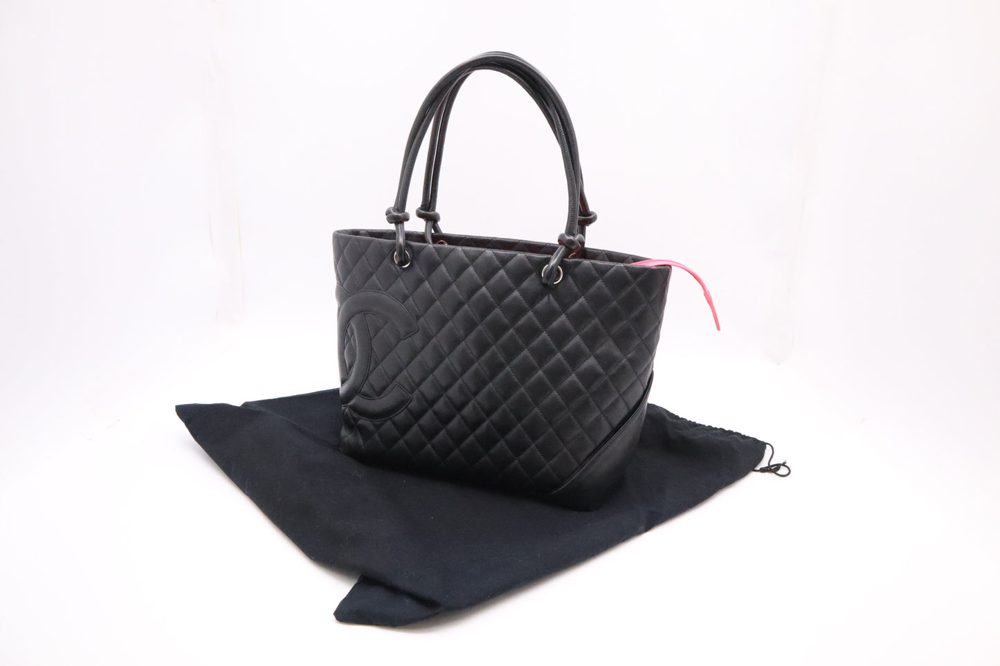 Chanel Cambon Tote in Black Mattelassé Leather